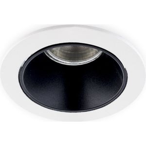 Groenovatie Inbouwspot Rond - Kantelbaar- Ø85mm - Wit - Zwart - GU10 Fitting