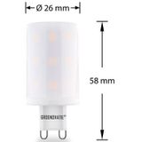Groenovatie LED Lamp - G9 Fitting - 6W - SMD - Warm Wit - Dimbaar