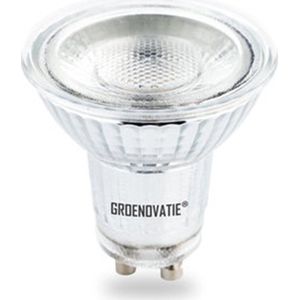 Groenovatie LED Spot - GU10 Fitting - COB - Glas - 1W - Warm Wit