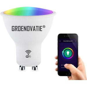 Groenovatie Wifi Smart LED Spot - GU10 Fitting - 5W - TUYA - RGBW