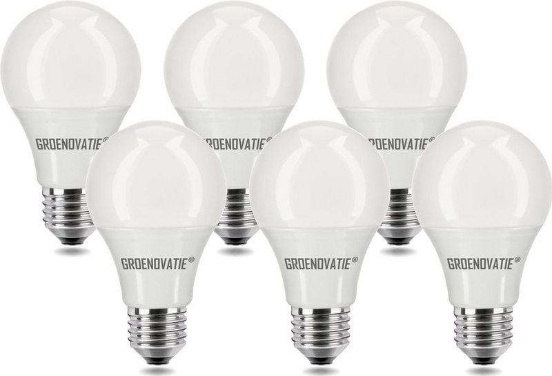 E27 LED Lamp - Warm Wit - 7W - 6-Pack - 560 Lumen - Energie-efficiënteklasse A+