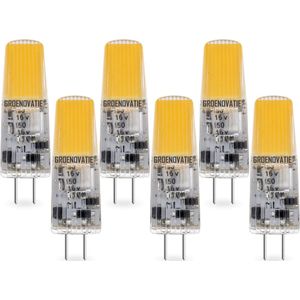 Groenovatie G4 LED Lamp - 2W - Warm Wit - Dimbaar - 6-Pack