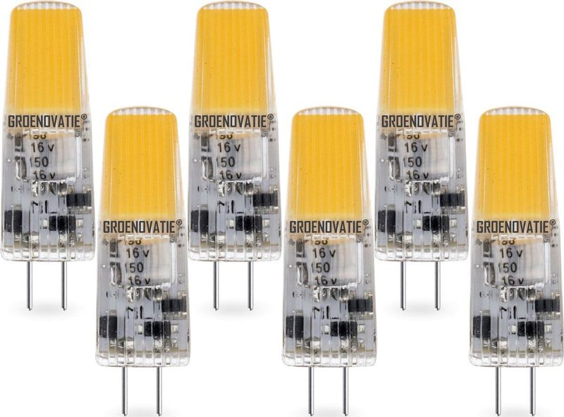 Groenovatie G4 LED Lamp - 2W - Warm Wit - Dimbaar - 6-Pack
