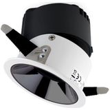 Groenovatie LED Inbouwspot 15W CREE - Rond - Ø108mm - Kantelbaar - Wit/Chroom