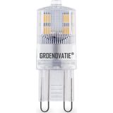 Groenovatie G9 LED Lamp - 2W - Warm Wit - Ø16x45mm - Extra Klein