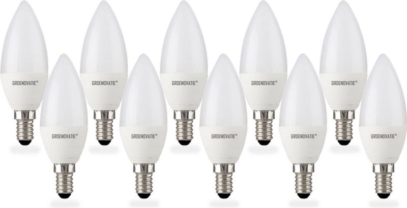 Groenovatie - E14 LED Kaarslamp - Warm Wit - 5W - 6-Pack
