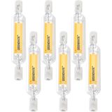 Groenovatie R7S LED Lamp - 6-Pack - 5W - 78 mm - Warm Wit - Dimbaar