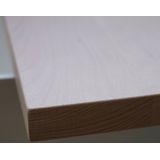 Badplank Gliss Shelf Recht 80 cm Massief Eikenhout Wit Olie