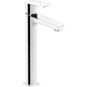 Wastafelmengkraan Lambro Opbouw Rond Met Hendel Chroom Hoog