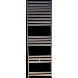 Designradiator Acqua Calda 57,5/180Cm 1135 Watt Mat Grijs (Ral 7045) Zijaansluiting