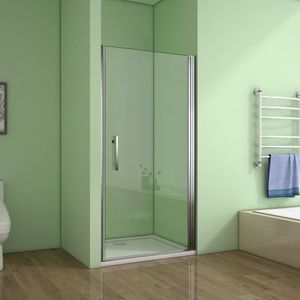 Douchedeur Romy Nisdeur 90X195 Draaideur 6Mm Helder Glas Antikalk Chroom