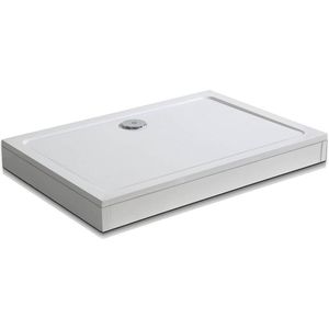Douchebak Wit Daisy Rechthoek Hoog 120X70 Polystone (Exclusief Sifon)