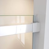 Douchedeur Veronica Nisdeur 110x195 Schuifdeur 8mm Helder Glas Antikalk Chroom