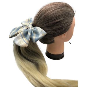 Haarstrik, Haarband, Hair Bow, Haarstrikje, Elegant, Esthetisch, Charmant, Feestelijk, Geel/Aquablauw