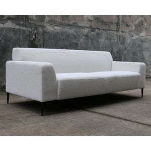 Buffalo 2-zits II Sofa in wit bouclé stof