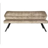 Eetkamerbank - Raster - Champagne - Velours