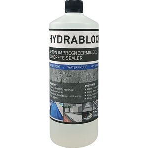 Hydrablock Pro - Beton Impregneermiddel - Transparant - 1L - Waterdicht Maken van Kelder en Vijver