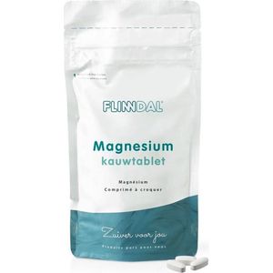 Flinndal Magnesium Kauwtablet - Voor Vermoeidheid, Spieren en Zenuwen - 90 Stuks