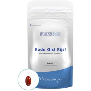 Flinndal Rode gist Rijst Capsules - Goed voor het Cholestrerol - 90 Capsules
