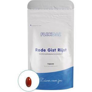 Flinndal Rode gist Rijst Capsules - Goed voor het Cholestrerol - 90 Capsules