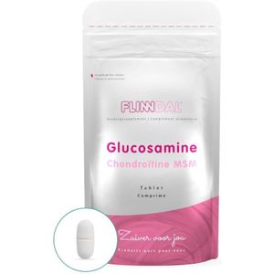 Glucosamine Chondroïtine MSM 180 tabletten (Mét vitamine C en D voor gezond kraakbeen en sterke spieren) - 180 Tabletten - Flinndal