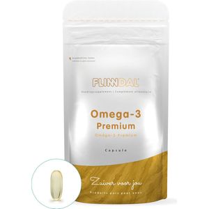 Omega-3 Premium 30 capsules (Voor het hart, triglyceridengehalte en bloeddruk) - 30 Capsules - Flinndal