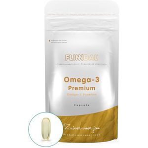 Omega-3 Premium 90 capsules (Voor het hart, triglyceridengehalte en bloeddruk) - 90 Capsules - Flinndal