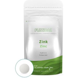 Zink 30 tabletten (Ondersteunt het herstellend vermogen van de huid) - 30 Tabletten - Flinndal