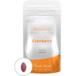 Flinndal Cranberry Tabletten - Met Guldenroede - Voor Blaas en Urinewegen - 30 Tabletten