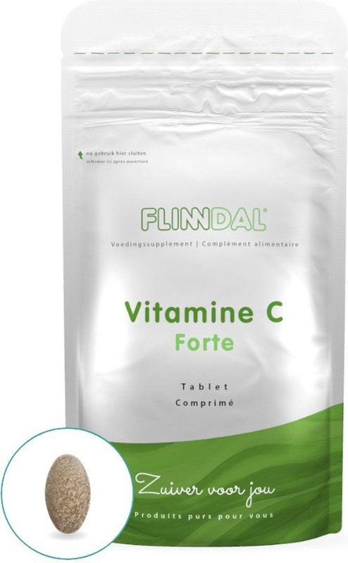 Flinndal Vitamine C Forte Tabletten - Voor de Weerstand - 90 Tabletten
