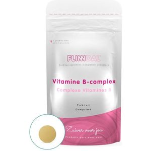 Vitamine B-complex 90 tabletten (Voor de energiehuishouding, alle 8 B-vitaminen) - 90 Tabletten - Flinndal