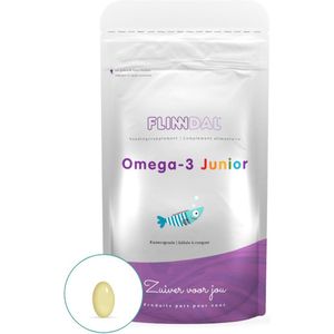 Omega-3 Junior 30 capsules (Kauwcapsule voor kinderen met tutti frutti smaak) - 30 Capsules - Flinndal