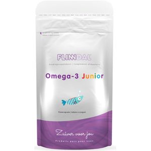 Omega-3 Junior 90 capsules (Kauwcapsule voor kinderen met tutti frutti smaak) - 90 Capsules - Flinndal