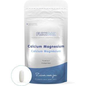 Flinndal Calcium en Magnesium Tabletten - Mineralen - Voor Botten, Tanden, Spieren en Zenuwen - 30 Tabletten