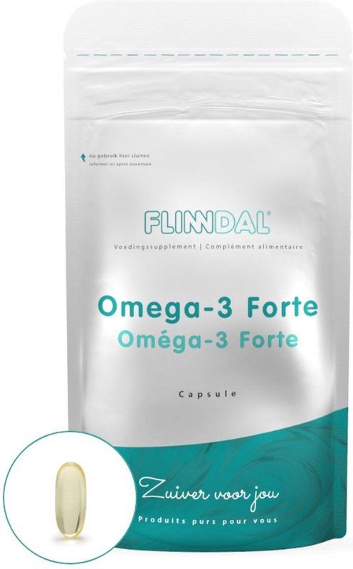 Flinndal Omega 3 Forte Capsules - Hoog Geconcentreerd Visolie Suppplement - 30 Capsules