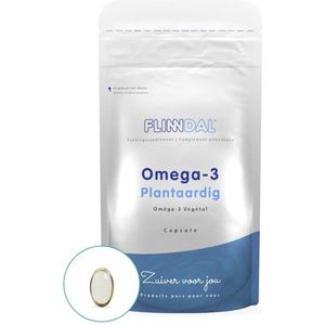 Omega-3 Plantaardig 30 capsules (Plantaardige omega-3 uit algen) - 30 Capsules - Flinndal