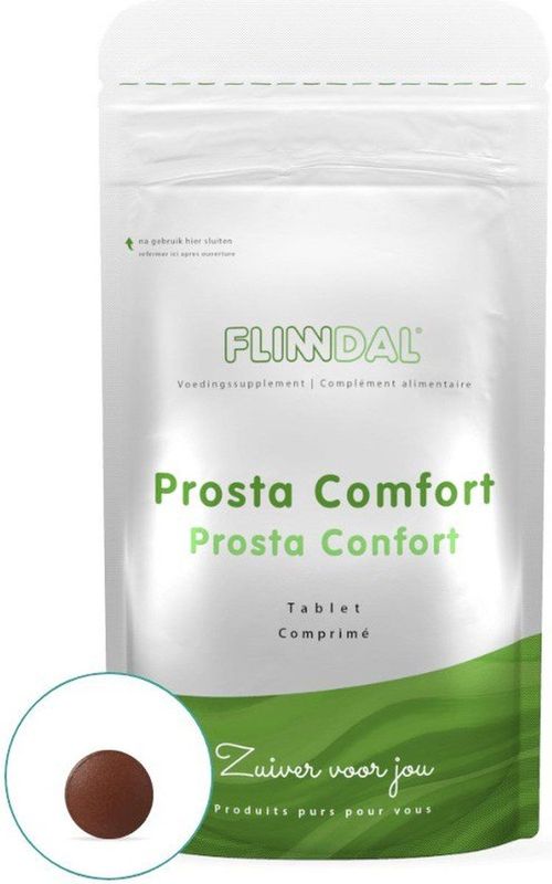 Flinndal Prosta Comfort Tabletten - Natuurlijke Ingrediënten - Ondersteuning van Prostaat - 90 Tabletten