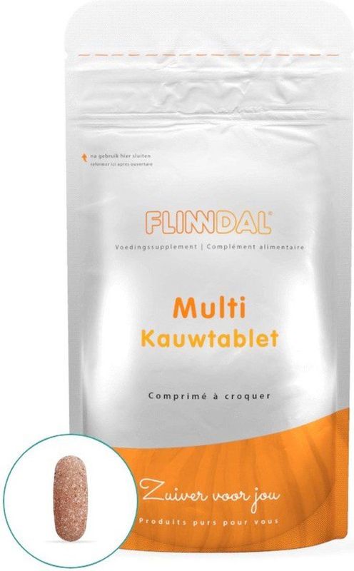 Flinndal Multi Kauwtablet - Multivitamine met Kersensmaak - 30 Stuks