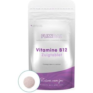 Flinndal Vitamine B12 Zuigtabletten - Voor het Geheugen, Zenuwstelsen en Energie - 30 Tabletten