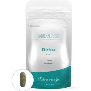 Detox 30 tabletten (Met natuurlijke ingrediënten die je lichaam ontgiften) - 30 Tabletten - Flinndal