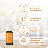 Flinndal Vitamine D Druppels - Bevat 5 mcg Vitamine C per Druppel (200 IE) - 10 ml