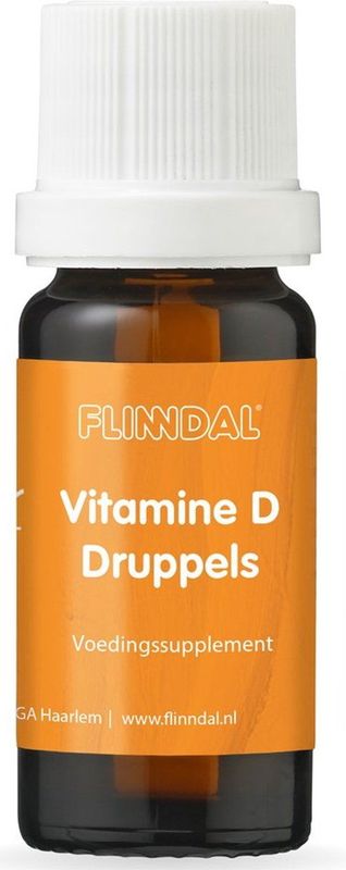 Flinndal Vitamine D Druppels - Bevat 5 mcg Vitamine C per Druppel (200 IE) - 10 ml