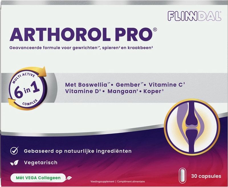 Arthorol Pro 30 capsules - Een geavanceerde 6 in 1 formule voor gewrichten, spieren en kraakbeen.