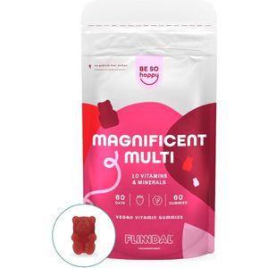 Magnificent Multi Gummies 60 gummies (Ondersteunt weerstand en de energiehuishouding! Makkelijk én lekker) - 60 Kauwtabletten - Flinndal