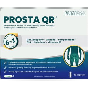 Prosta QR 30 capsules - Goed voor de normale functie van de prostaat en blaas van de man*.