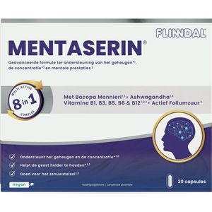 Flinndal - Mentaserin - Voedingssupplement - 30 Capsules