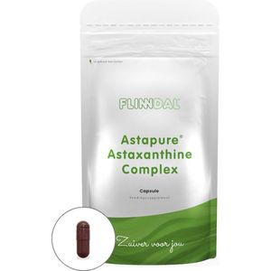 Astapure® Astaxanthine Complex 30 capsules (100% natuurlijke astaxanthine (Astapure®) - Ter bescherming van gezonde cellen en weefsels) - 30 Capsules - Flinndal