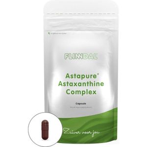 Astapure® Astaxanthine Complex 90 capsules (100% natuurlijke astaxanthine (Astapure®) - Ter bescherming van gezonde cellen en weefsels) - 90 Capsules - Flinndal