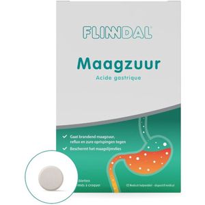 Flinndal - Maagzuur - 20 Kauwtabletten - Medisch Hulpmiddel