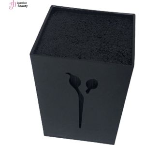 Scharenhouder - schaarhouder verpleegkundige - premium kwaliteit - rofessionele Salon Schaar Houder Kappers Kapper Kammen Klemmen Stand Container Schaar Opbergdoos Stijlvolle Organizers (Kleur: Zwart)